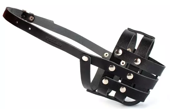 Collar намордник мягкий №1 (спаниель) (Черный)