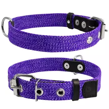 Collar ошейник х/б тесьма (41-53 см., Фиолетовый)