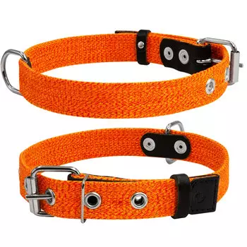 Collar ошейник х/б тесьма (51-63 см., Оранжевый)