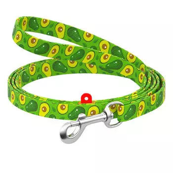 Collar поводок нейлоновый Waudog Nylon "Авокадо" (10 мм. х 122 см.)