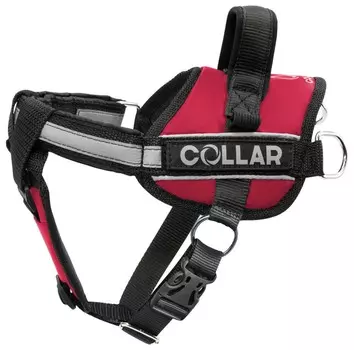 Collar шлея Dog Extremе "POLICE" нейлоновая с фонариком (№5, Красный)