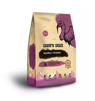 Country snack корм сухой для котят (Индейка с печенью, 2 кг.)