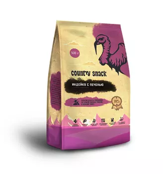 Country snack корм сухой для котят (Индейка с печенью, 500 г.)