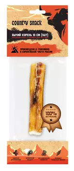 Country snack лакомство "Бычий корень" для собак 10 см. (1 шт.) (12 г.)