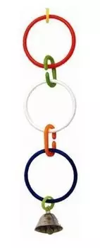 Дарэлл 5032 игрушка "Кольца с колокольчиком" для птиц (22 см.)