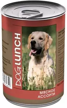 Дог Ланч консервы для собак (Мясное ассорти, 750 г.)