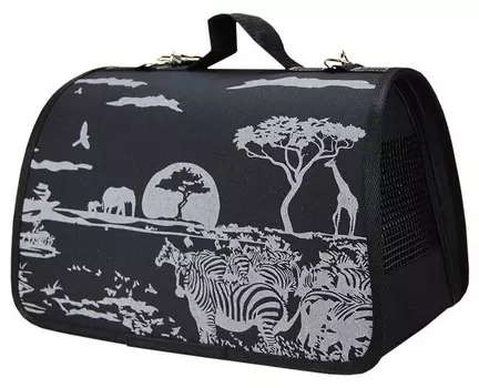 Dogman Сумка-переноска Лира №4 (48 х 29 х 29 см., Черный Сафари)