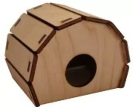 Дом Ашера Г-2м для грызунов полукруглый малый (75*80*100 мм)