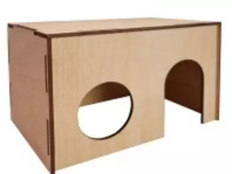 Дом Ашера Г-3 для грызунов квадратный большой (150*170*250 мм (d=7 см))