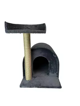 Dono Della дом круглый с когтеточкой (58 х 56 х 45 см., Серый)