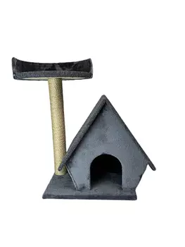 Dono Della дом с когтеточкой (58 х 34 х 68 см., Серый)
