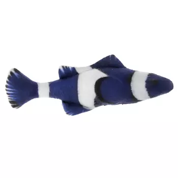 Dono Della игрушка Рыба клоун с кошачьей мятой, погремушкой и валерианой для кошек (12 см.)