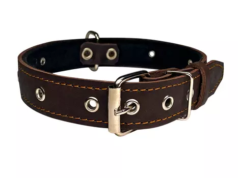 Dono Della ошейник кожаный на фетре (L, Сардер)