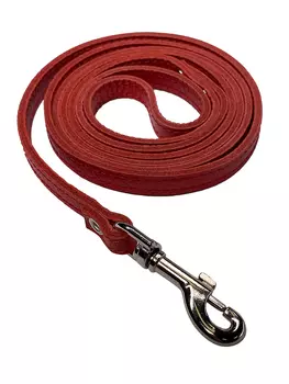 Dono Della поводок кожанный двухслойный (10 мм. х 1,3 м., Красный)