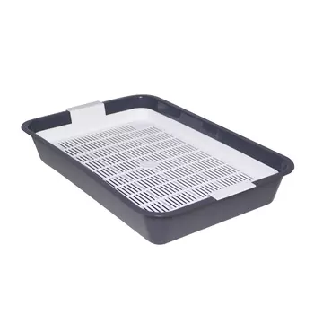 Dono Della туалет для кошек с сеткой (40 х 26 х 6,5 см.Серый)