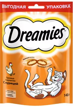 Dreamies лакомые подушечки (Курица, 140 г.)
