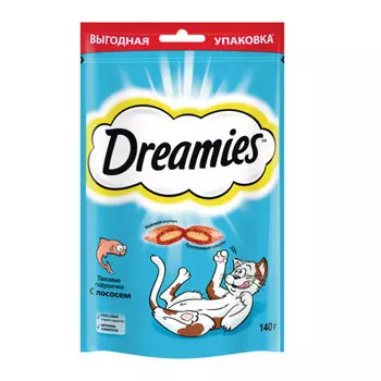 Dreamies лакомые подушечки (Лосось, 140 г.)