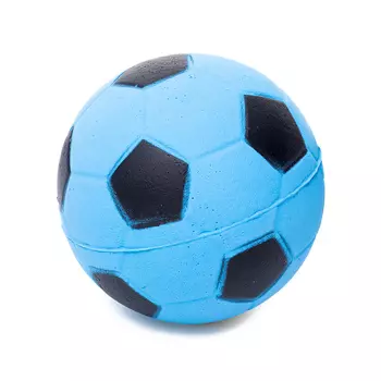 DUVO+ игрушка для собак из пенорезины Мяч футбольный (6 см., Черно-синий)