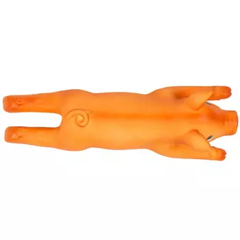 DUVO+ игрушка для собак латексная Хрюшка (24 см., Оранжевая)