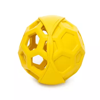 DUVO+ игрушка для собак резиновая Мяч с сотами (11,5 см., Желтый)