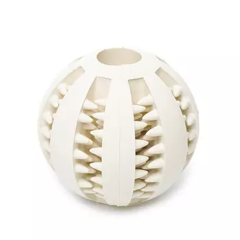 DUVO+ игрушка для собак резиновая Мяч зубочистик (5 см., Белый)