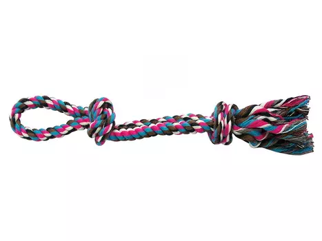 DUVO+ игрушка для собак веревочная с ручкой и узлом (50 см.)