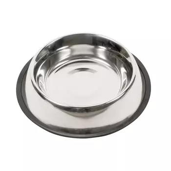 DUVO+ миска для животных металлическая с резиновой подставкой (0,47 л.)