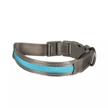 DUVO+ ошейник для собак светящийся (45-63 см./25 мм., Голубой)