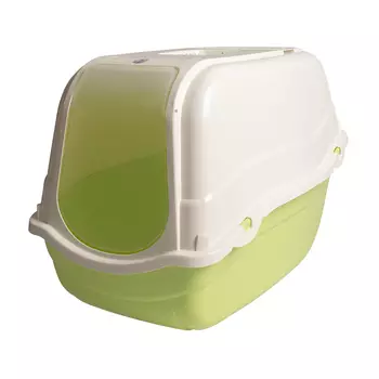 DUVO+ туалет для кошек закрытый Базилик (58 х 38 х 41 см.Салатовый)