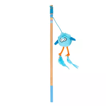 EBI Coockoo игрушка для кошек удочка дразнилка Jumpy (40 см., Голубая)