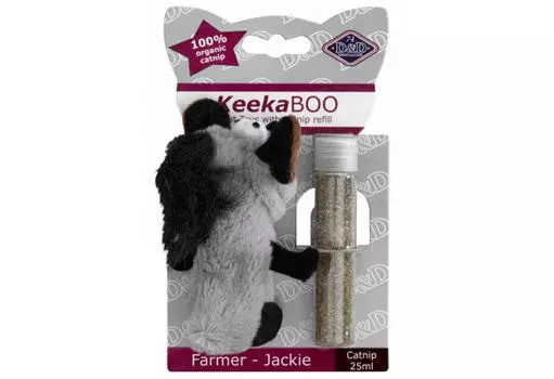 EBI игрушка для кошек мягкая с кошачьей мятой Farmer-Jackie (10 см., Серая)