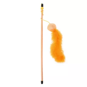 EBI игрушка для кошек удочка дразнилка Fun (40 см., Оранжевая)