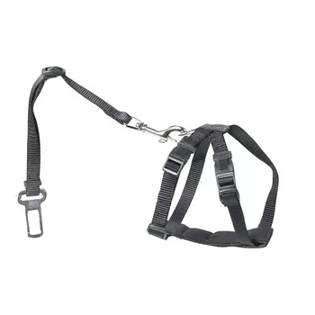 EBI шлейка для собак автомобильная (50-70 см., Черный)