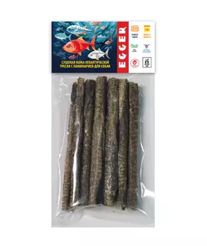 EGGER лакомство кожа трески с ламинарией для собак (40 г.)