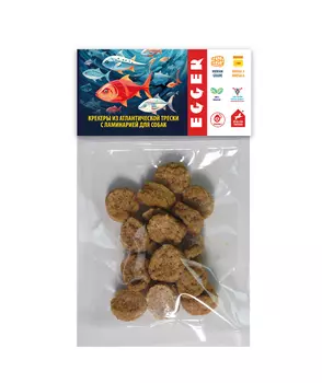 EGGER лакомство крекеры из трески с ламинарией для собак (40 г.)