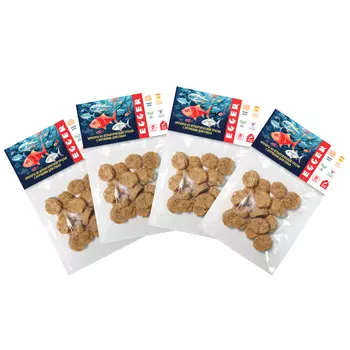 EGGER лакомство крекеры из трески с отрубями для собак (4 упаковки по 40 г.)