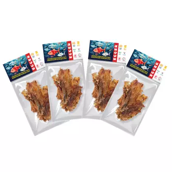 EGGER лакомство плавательный пузырь трески для собак (4 упаковки по 40 г.)