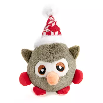 EliteDog игрушка для собак плюшевая с пищалкой Сова (11,5 см.)