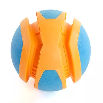 EliteDog игрушка для собак резиновая Двухцветный мяч (14 см., Оранжево-голубой)