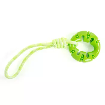 EliteDog игрушка для собак резиновая Кольцо для перетягивания (63 х 10 х 3,5 см., Зеленый)