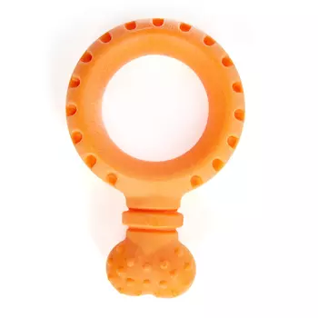 EliteDog игрушка для собак резиновая Кольцо с ручкой (13 х 9 х 14 см., Оранжевый)
