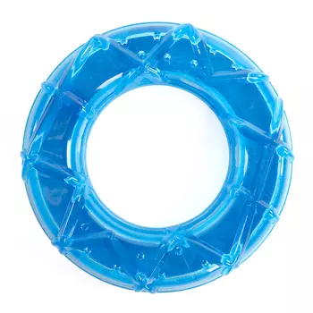 EliteDog игрушка для собак резиновая Кольцо охлаждающее (13,4 х 13,4 х 3 см., Голубой)