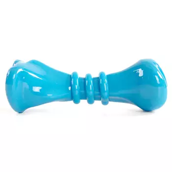 EliteDog игрушка для собак резиновая Кость для лакомств (15,2 х 6,6 х 6,4 см., Голубая)