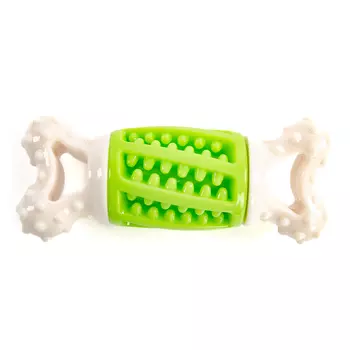 EliteDog игрушка для собак резиновая Косточка (14,2 х 5,7 х 4,7 см., Бежево-зеленый)