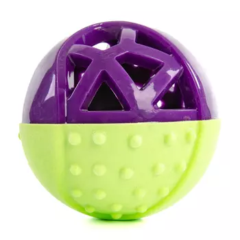 EliteDog игрушка для собак резиновая Мяч для лакомств (9 см., Зелено-фиолетовый)