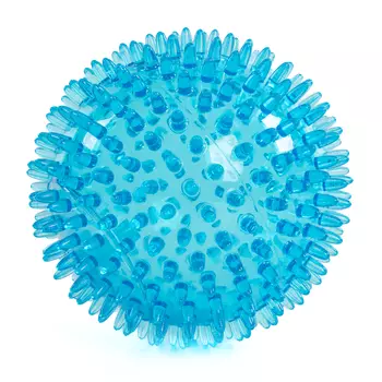 EliteDog игрушка для собак резиновая Мяч с шипами (13 см., Голубой)