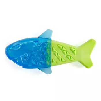 EliteDog игрушка для собак резиновая Рыбка охлаждающая (18 х 9 х 4 см., Зелено-синяя)