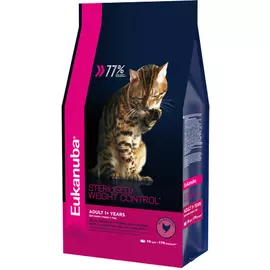 Eukanuba Cat для стерилизованных и с избыточным весом взрослых кошек (Курица, 1,5 кг.)