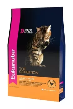 Eukanuba Cat для взрослых кошек (Домашняя птица, 10 кг.)