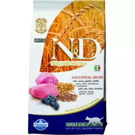 Farmina N&D Low Grain Cat Lamb&Blueberry корм для взрослых кошек (Ягненок и черника, 1,5 кг.)